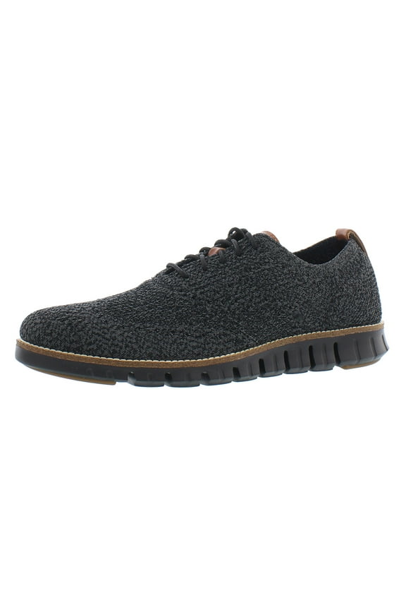 Zerogrand Stitchlite Oxford Mens Shoes Size 9, Color: Black/Magnet