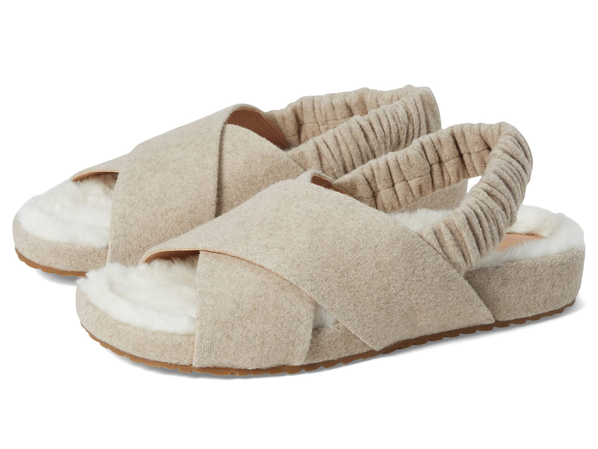 Cole Haan Mojave Crisscross Sandal (Unisex, Grey Wool, 6 Cole Haan Mojave Crisscross Sandal (Unisex, Grey Wool, 6
