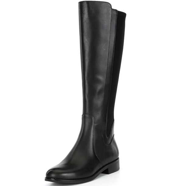 Cole Haan Noelle Black Leather/Stretch Rounded Toe Block  display picture 1