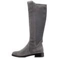 thumbnail image 1 of Cole Haan Noelle Tornado Suede/Stretch Rounded Toe Block Heeled Knee High Boots (Tornado Suede/Stretch, 11), 1 of 3
