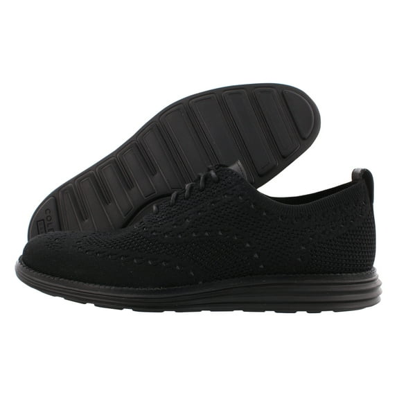 Cole Haan Original Grand Stitchlite Wingtip Oxford Mens Shoes Size 12, Color: Black/Black