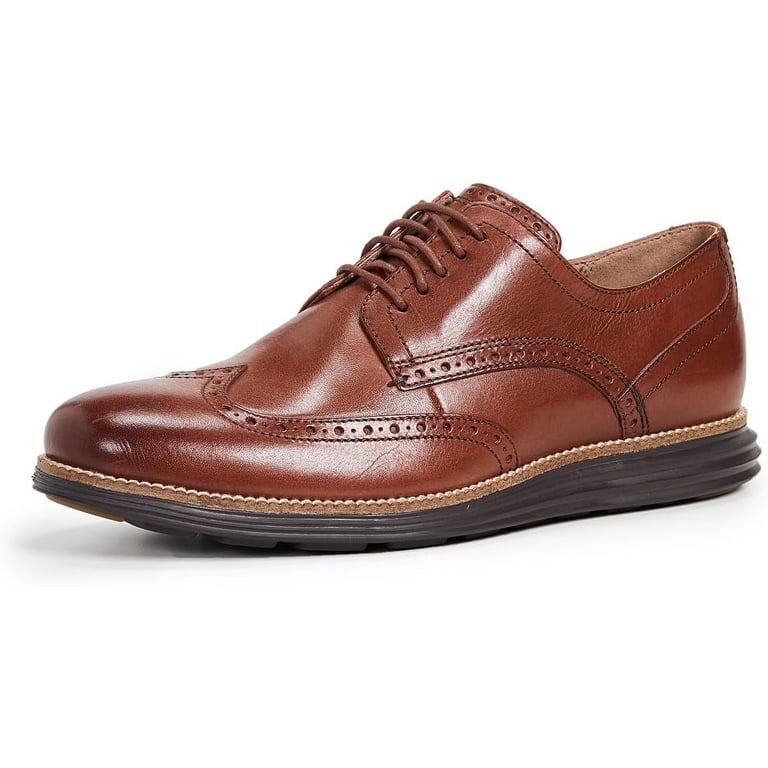 Cole Haan Original Grand Short Wing Oxford Woodbury/Java  display picture 1