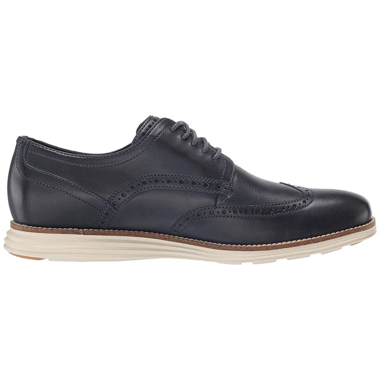 Cole Haan Original Grand Shortwing Oxford Shoes (Navy/Ivory) Cole Haan Grand Remastered Wingtip Oxford – Ted main image 4