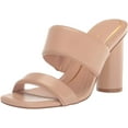 thumbnail image 1 of Cole Haan Reina Two-Band Brush Leather Slip On Open Toe Block Heeled Sandals (Brush Leather, 11), 1 of 6