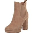 thumbnail image 1 of Cole Haan Remi Platform Light Whiskey Suede Almond Toe Pull On Ankle Boots (Light Whiskey Suede, 10), 1 of 6