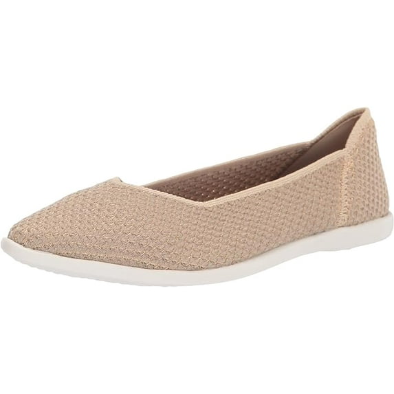 Cole Haan Springfeel Stitchlite Skimmer Rye/Gold Stitchlite Slip On Ballet Flats (Rye/Gold Stitchlite, 5)