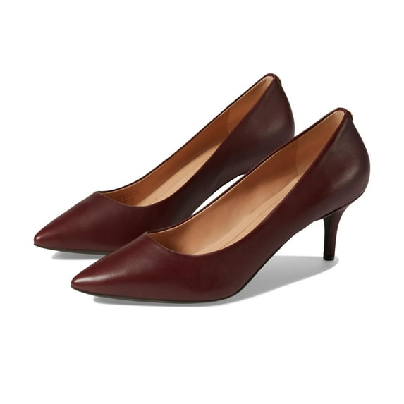 Cole Haan The Go-To Park Pump 65 mm (Womens, Bloodstone Leather, 8, Medium)