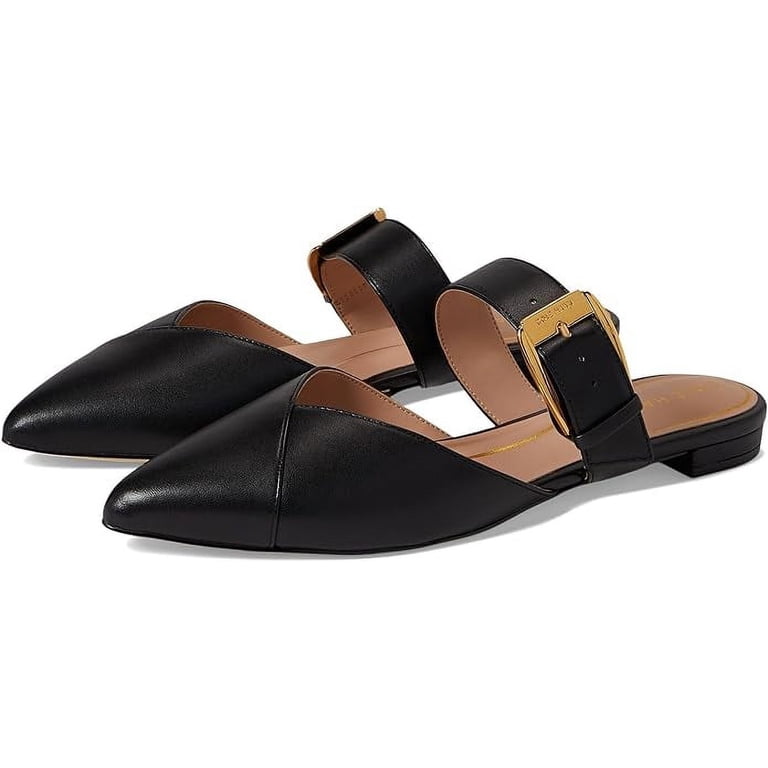 Cole Haan Women's Vandam Buckle Mule - Slip-On Shoe With 3D Lux Comfort