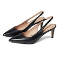 thumbnail image 1 of Cole Haan Vandam Sling Pump 65 (Unisex, Black Leather, 10.5, Medium), 1 of 3