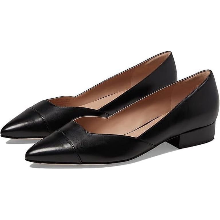 Cole Haan Vanessa Skimmer Black Leather Slip On Pointed Toe  display picture 3