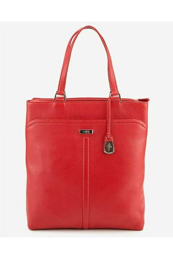 Village Marcy Tech Tote Tote Tango Red Leather Handbag Bag New