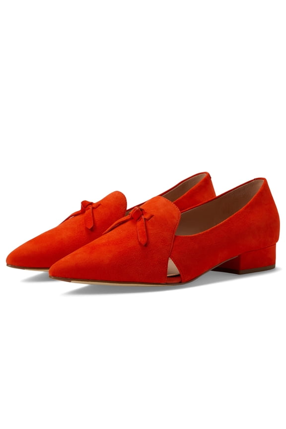 Viola Skimmer (Unisex, Red Suede, 6, Medium)