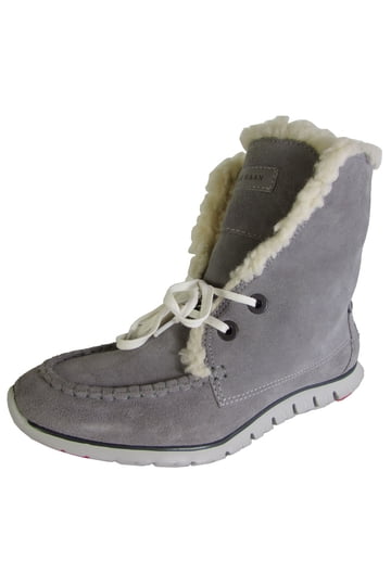 Cole Haan size 8 ZEROGRAND waterproof suede Chukka boots in stone gray Cole Haan Zerogrand Luxe Hiker Water Resistant Stone Grey  main image 4