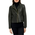 thumbnail image 1 of Cole Haan Women's Asymmetric Leather Jacket, 1 of 3