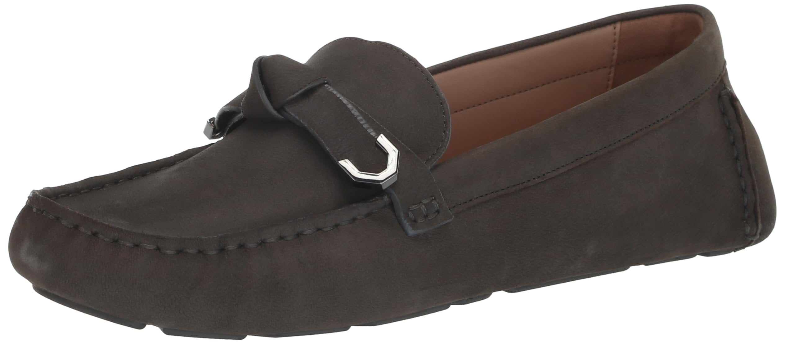 Cole Haan Women's Evelyn Bow Driver Loafer, Tornado Nubuck Akuya