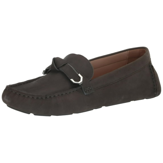 Cole Haan Women's Evelyn Bow Driver Loafer, Tornado Nubuck Akuya, 6.5