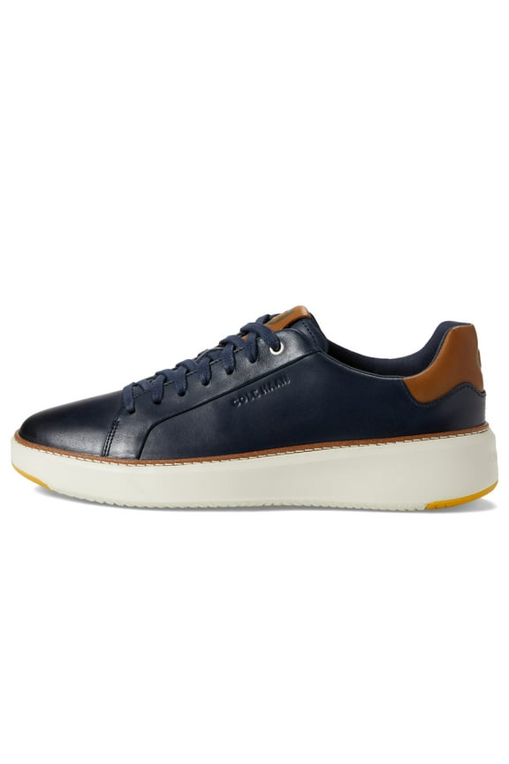 Men's Grandpro TopSpin Sneaker Navy Blazer Leather/British Tan/Ivory, Med