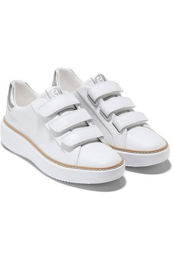 Women's Grandpro Topspin Triple Strap Sneaker W30410-B Optic White New