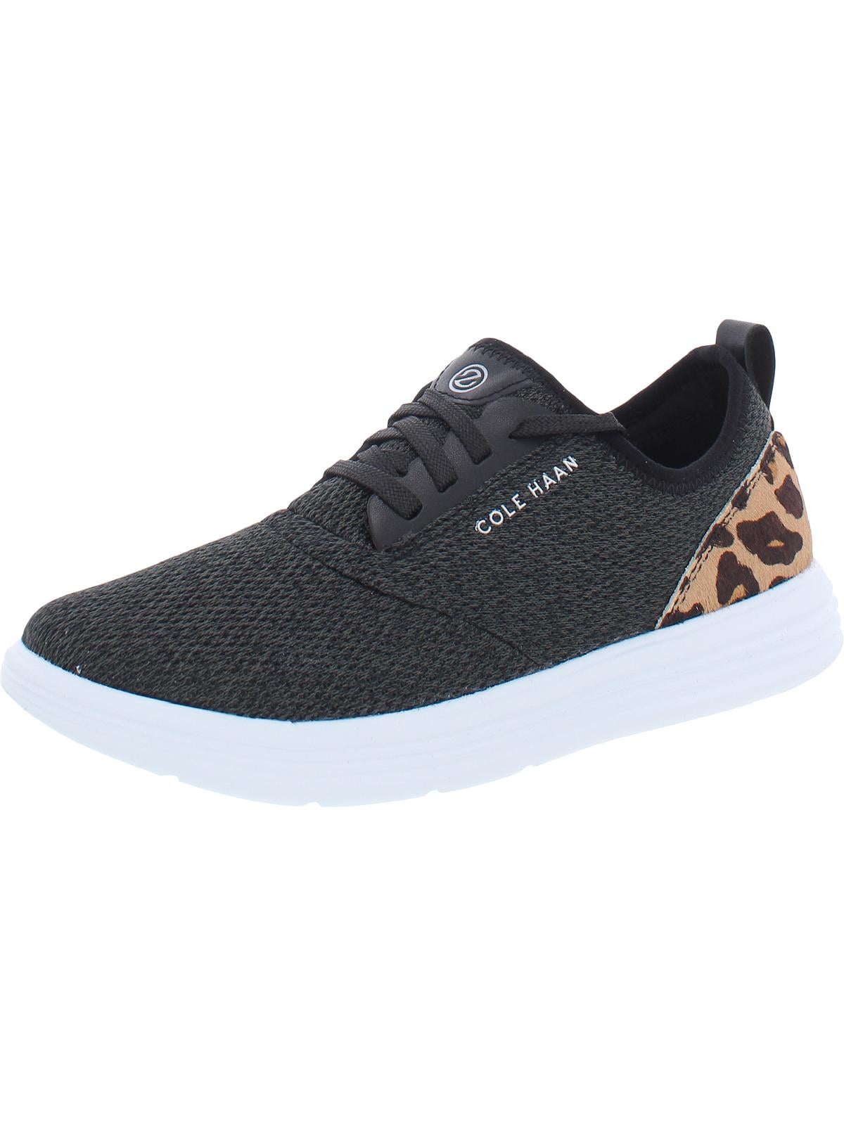 Cole Haan Women s Grandsport Journey Sneaker in Black Knit Leopard Print 7.5 US Walmart