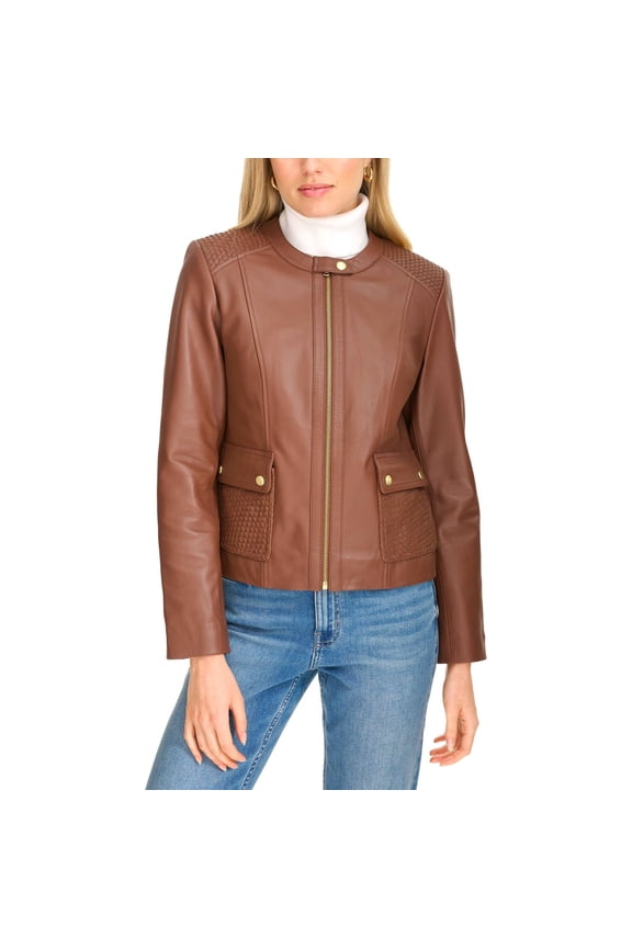 Women's Lambskin Leather Jacket (Hickory, M)