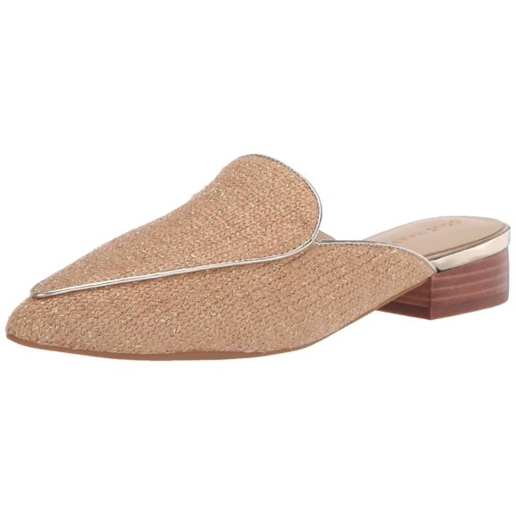 Cole Haan Women's Piper Mule, Mtllc Linen Raffia, 6.5