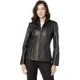thumbnail image 1 of Cole Haan Women's Scuba Leather Jacket, 1 of 5