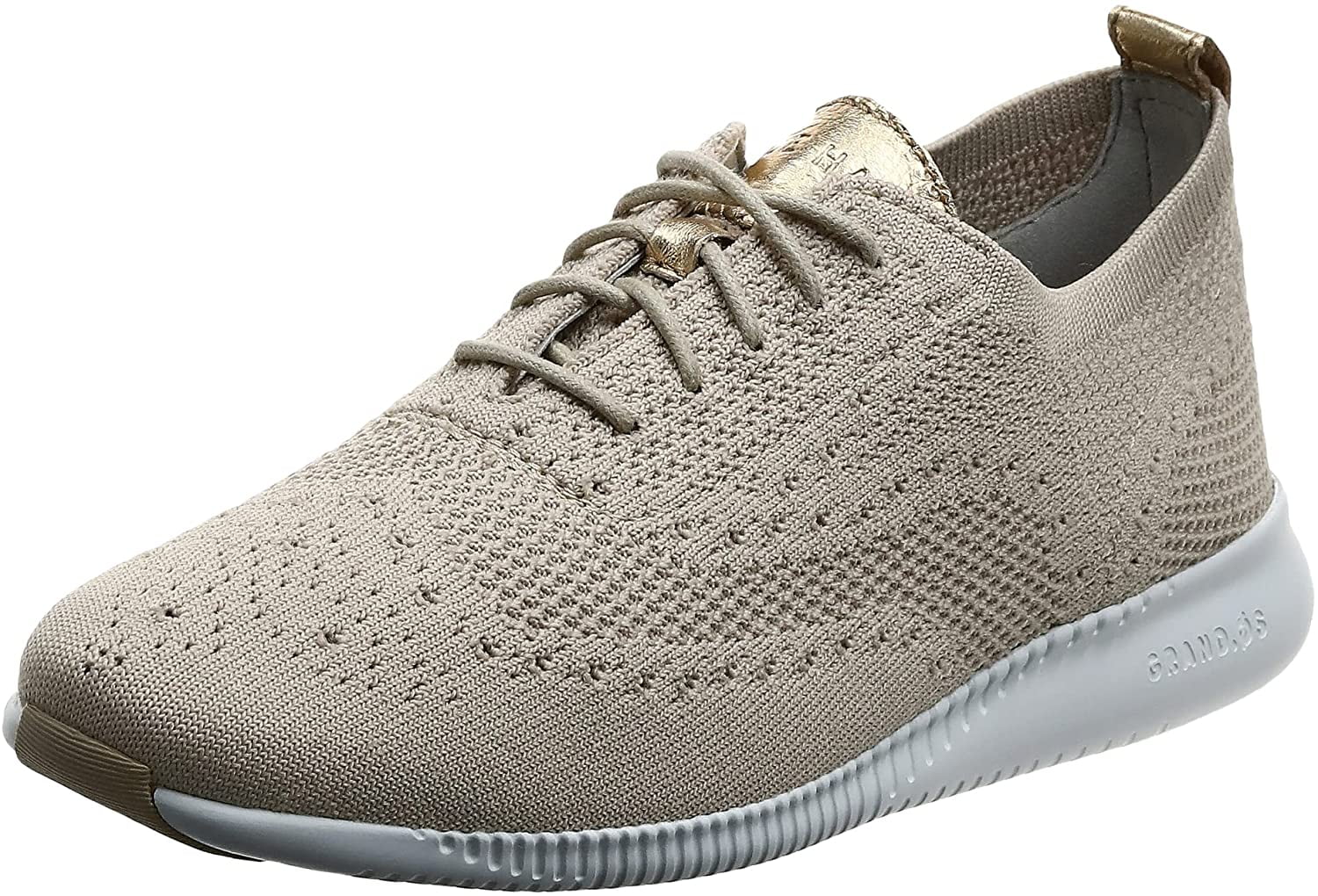 Cole Haan Womens 2.Zerogrand Stitchlite Oxford 7.5 Rye Knit Optic White Walmart