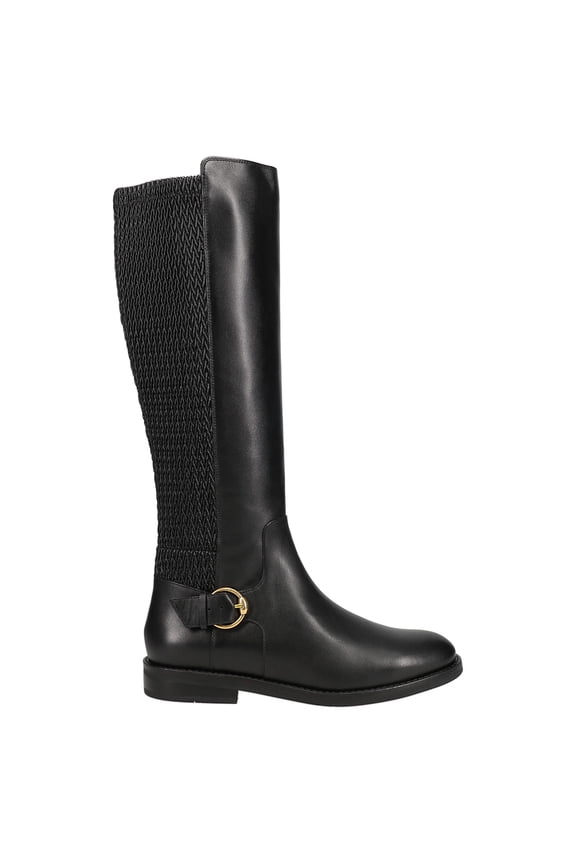 Womens Clover Stretch Tall Round Toe Zippered  Tall Boots