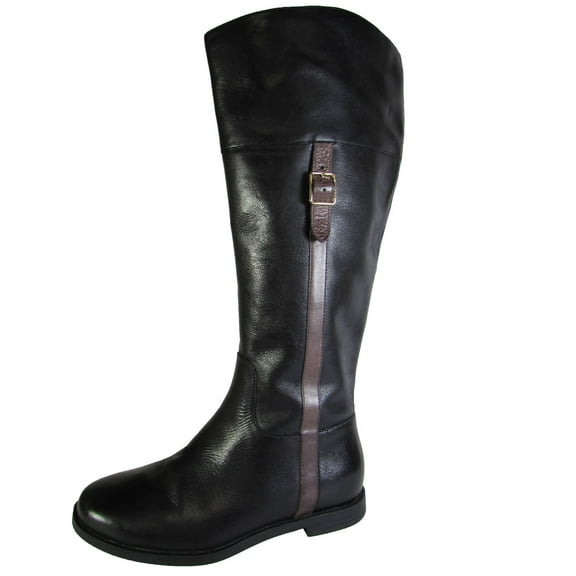Cole Haan Womens Eldridge Knee Boot Extended Calf Shoe, Black, US 5