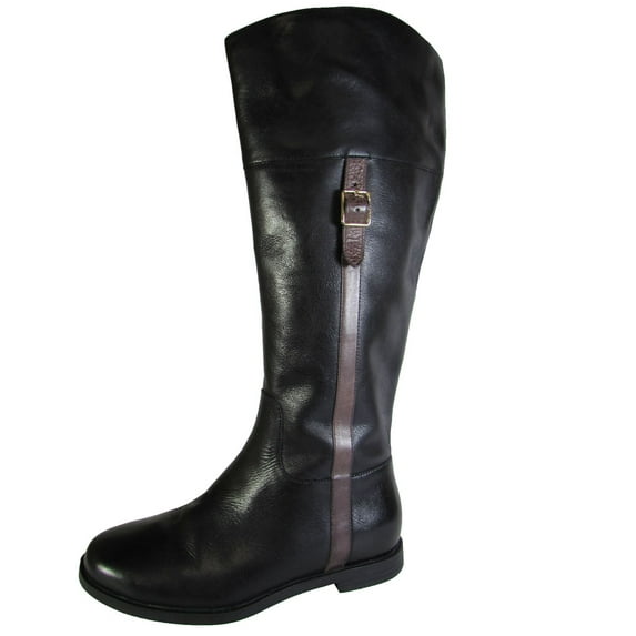 Cole Haan Womens Eldridge Knee Boot Extended Calf Shoe, Black, US 5