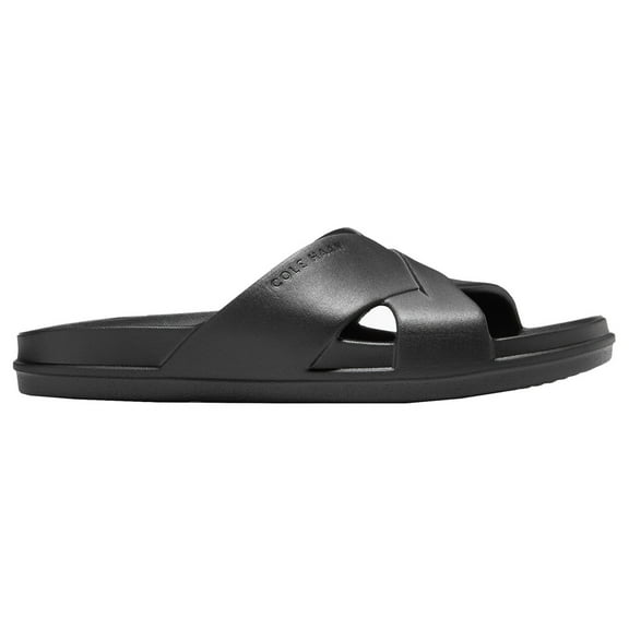 Cole Haan Women's Findra Pool Slide in Black Rubber, 5 US