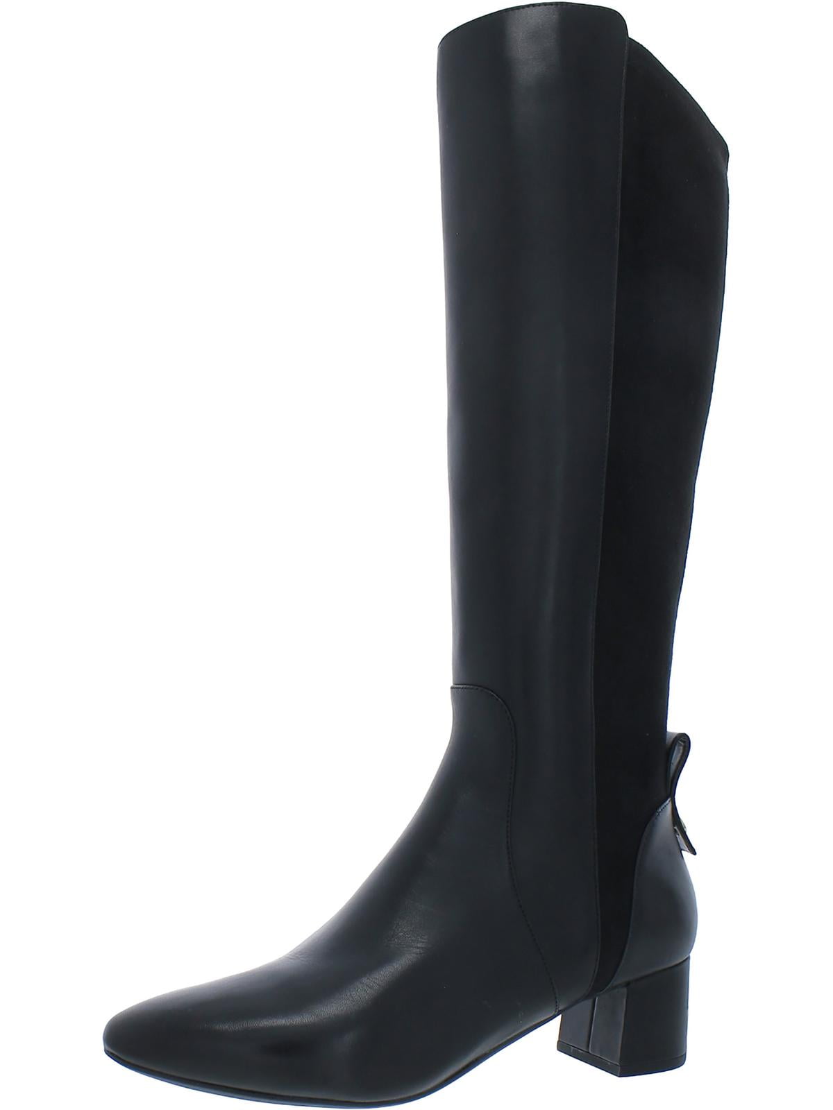 Cole Haan Brandclub Cole Haan Womens GO TO BLOCK Leather Block Heel Knee High Boots