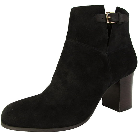 Cole Haan Womens Kelda Bootie II Ankle Boot Shoes, Black Suede, US 11