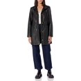 thumbnail image 1 of Cole Haan Women's Leather Mid-Length Coat (Black, S), 1 of 2