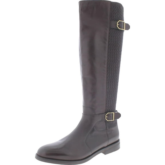Cole Haan Womens Chesley Water Resistant Tall Round Toe Zippered  Tall Boot