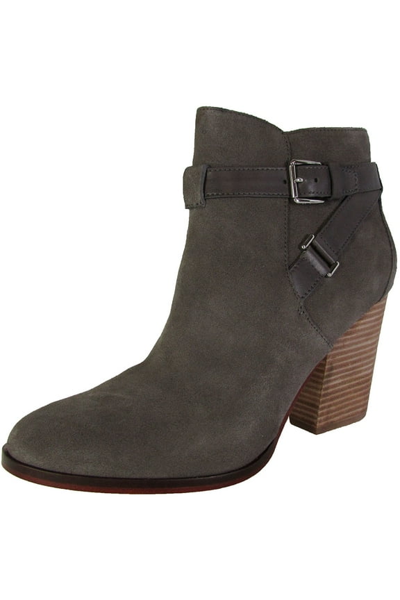 Womens Minna Bootie Ankle Boot Shoes, Stormcloud Suede, US 10.5
