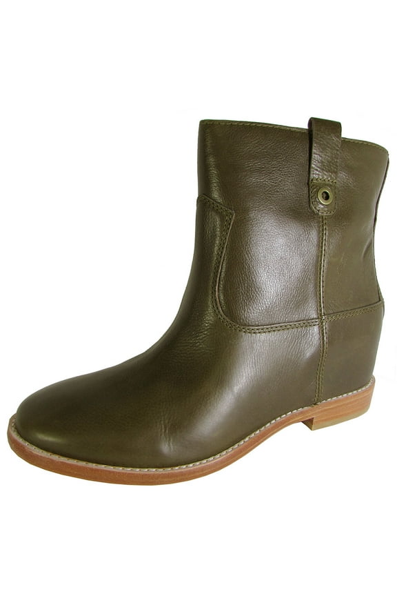 Womens Zillie Bootie Slip On Boot Shoes, Fatigue Leather, US 5.5