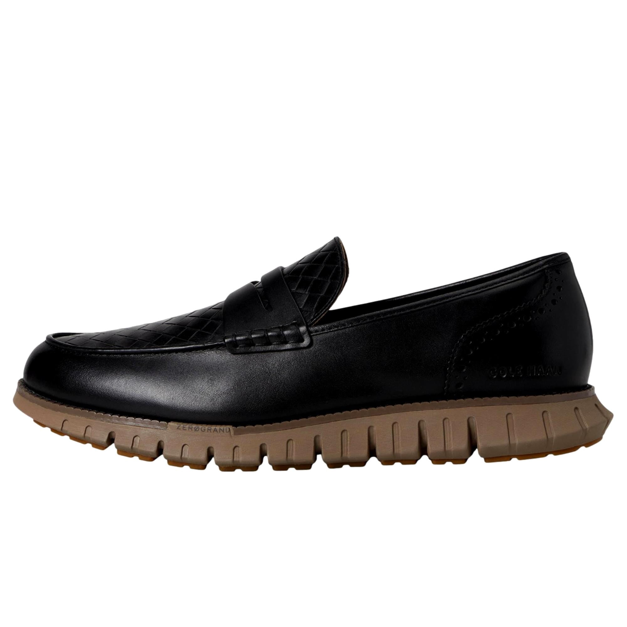 Cole Haan Men\'s Size 14 Slip On Loafers Black Leather Comfort Classic Preppy Cole Haan Loafer Black Casual Shoes for Men | eBay main image 4