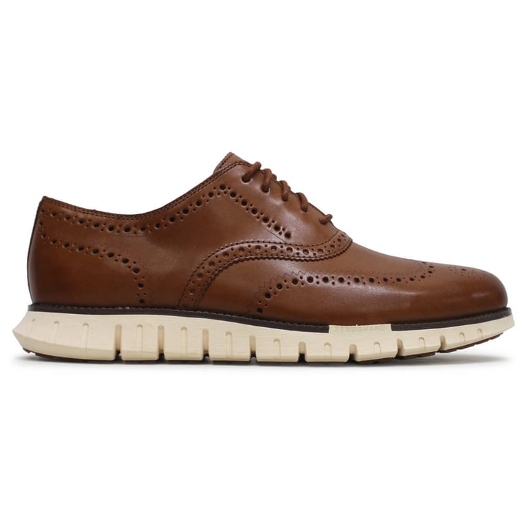Cole‎ Haan ZERGRAND Remastered Wingtip Oxford Mens 9M Brown Leather Lace-up Cole Haan Mens REMASTERED WINGTIP Faux Leather Lace Up  main image 4