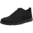 thumbnail image 1 of Cole Haan Zerogrand Stitchlite Oxfords Black Knit/Black Lace Up Knit Sneakers (9.5, Black Knit/Black), 1 of 6