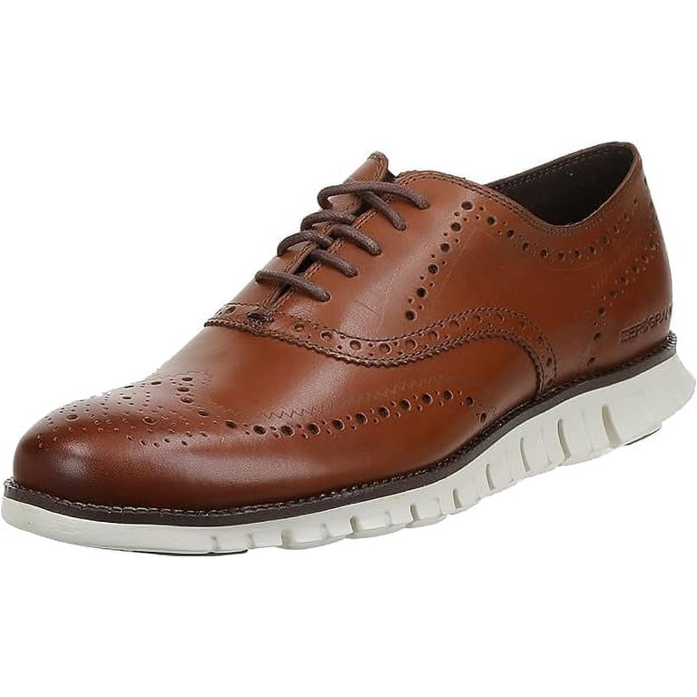 Cole Haan Zero Grand Tan Perforated Leather Oxford Lace-Ups Size 13M Men main image 3