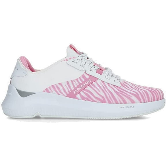 Cole Haan Zerogrand Winner Tennis Tropical Pink Zebra Lace Up Low Top Sneakers (Watermelon Zebra Print, 11)