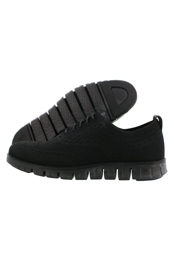 Zerogrand Stitchlite Oxford Mens Shoes Size 10.5, Color: Black Knit/Black