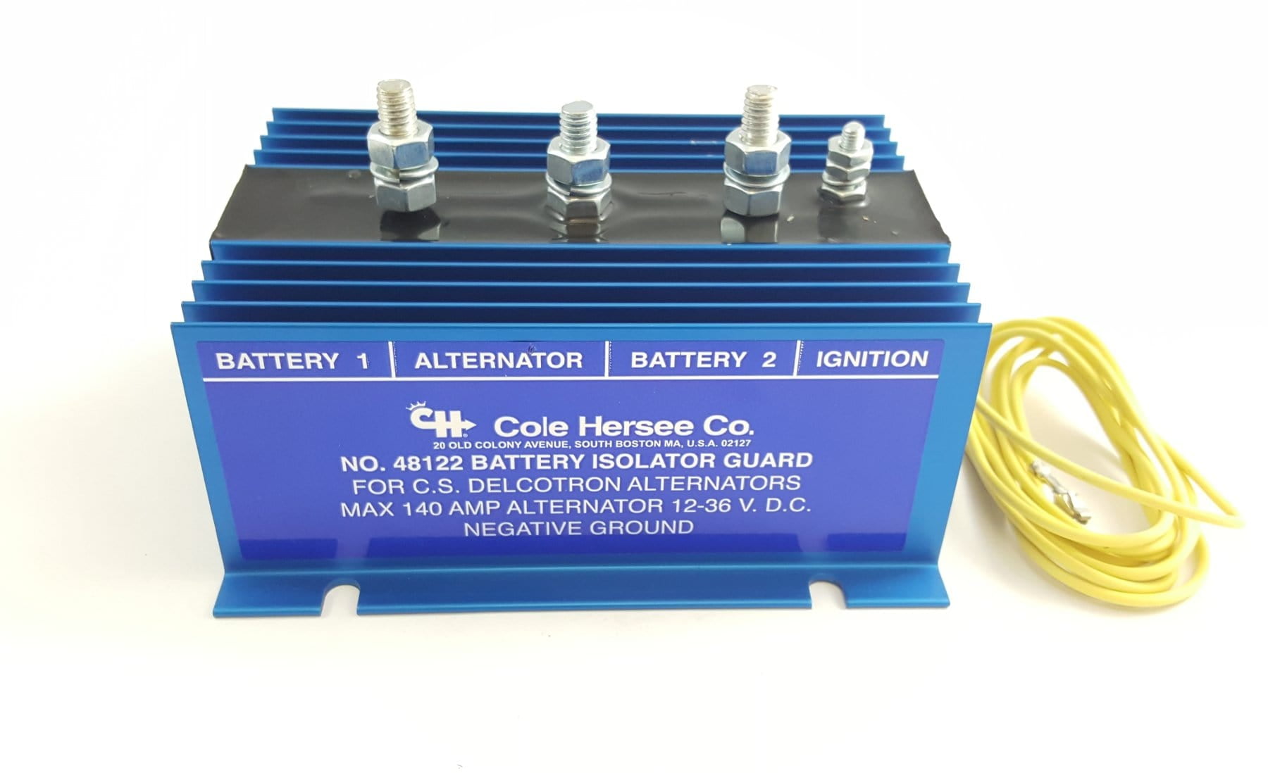 Cole Hersee 48122 4-Stud 140 Amp 12-36V DC Battery Isolator - Walmart.com