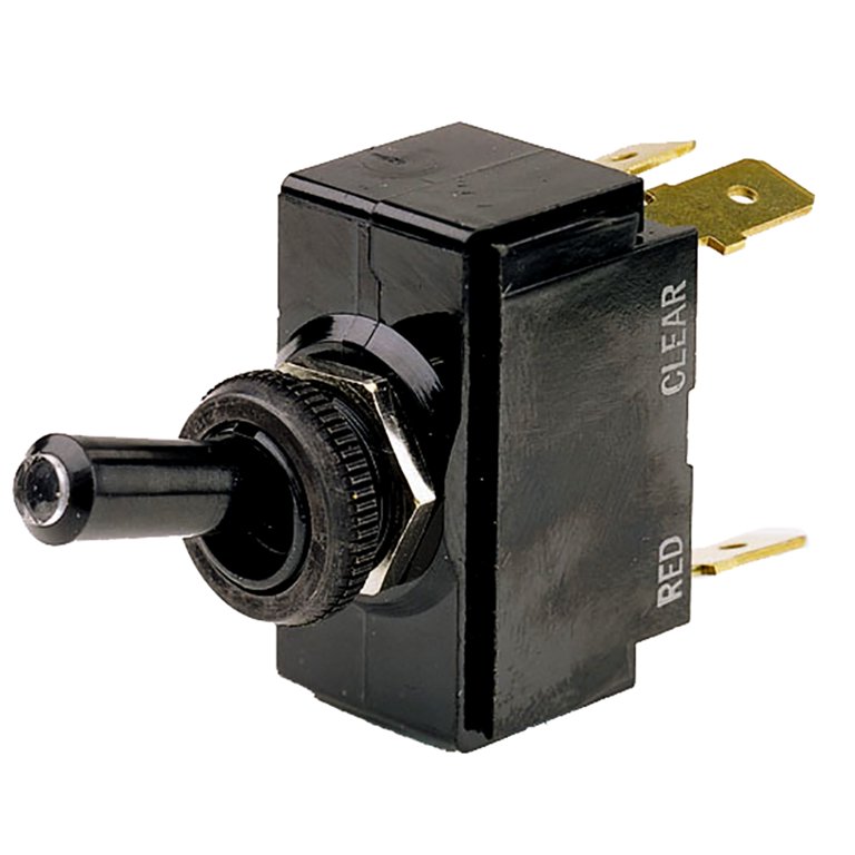 Cole Hersee PVC Coated SPST On-Off Toggle Switch - 5582-10-BX With 8 Inch Leads