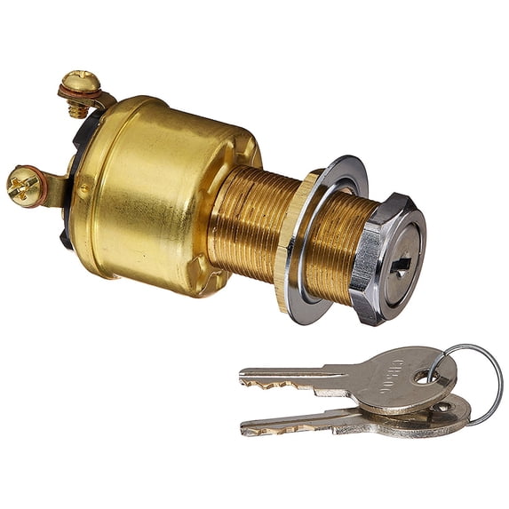 Cole Hersee M712 4-Position Accessory Ignition Starter Switch with Boot