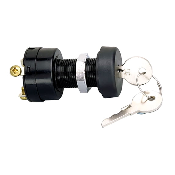 Cole Hersee M850 3-Position Ignition Starter Switch with Boot