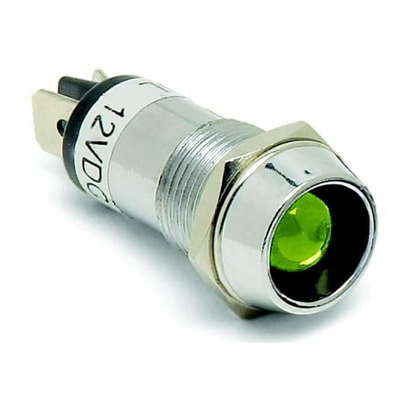 Cole Hersee PL6GBP 12V Pilot Light, Green LED