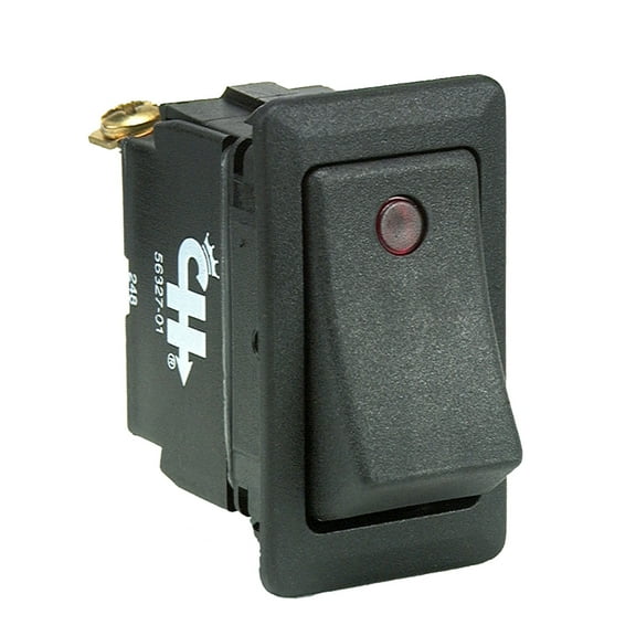 COLE HERSEE ROCKER SWITCH W/ SMALL ROUND PILOT LIGHT