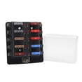 thumbnail image 1 of Cole Hersee Standard 10 ATO Fuse Block w/LED Indicators [880023-BP], 1 of 1